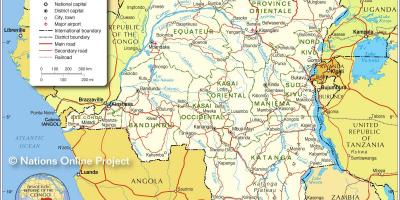 地图在刚果民主共和国